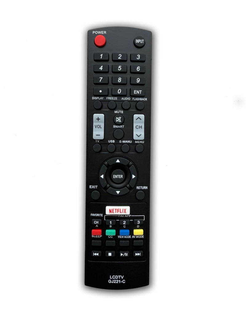 BOMAZ Remote Control Replacement for Sharp Smart LCD TV LC-65LE645U LC-32LE653U LC-55LE653U LC-48LE653U LC-43UB30U LC-50UB30U LC-55UB30U LC-65UB30U LC-43LE653U - Image 1
